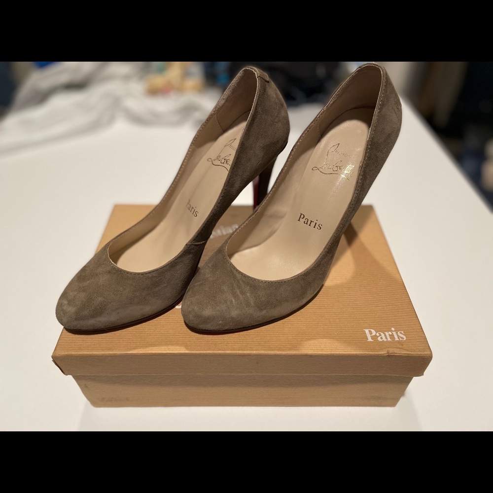 Christian Louboutin Grey Pumps